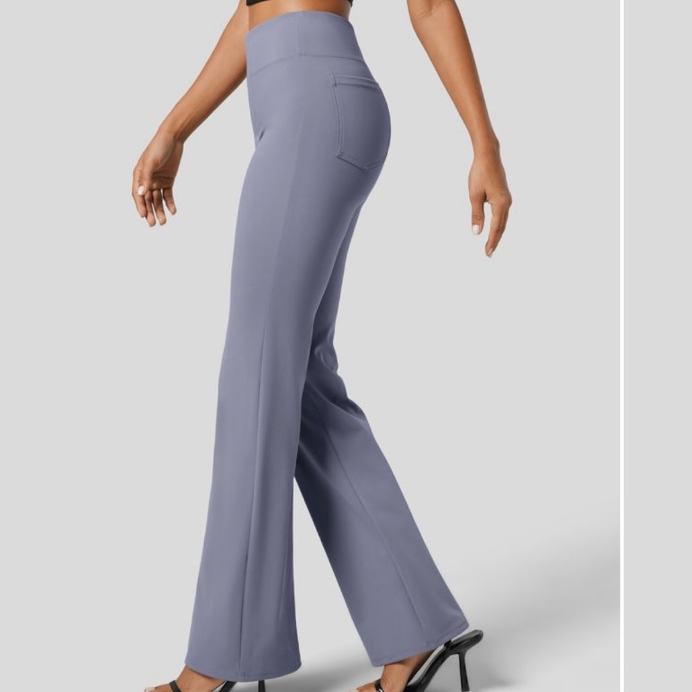 HALARA | Flex High Waisted Back Side Pocket Slight Flare Work Pants